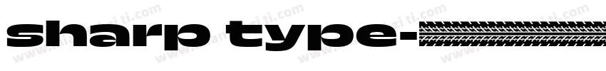 sharp type字体转换
